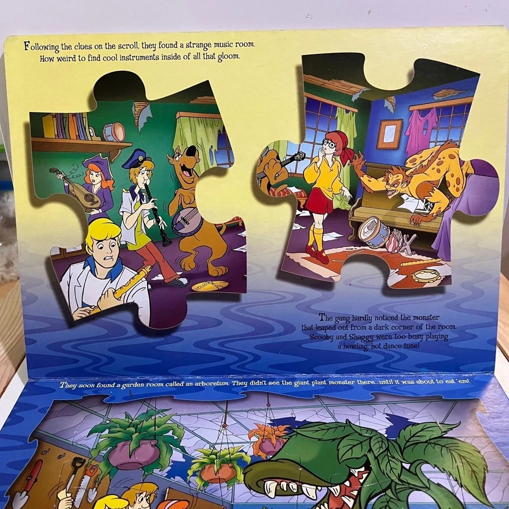Scooby Doo Mystery Puzzle‎ Party 6 Big Puzzles Pages Hanna Barbara Shaggy  Velma